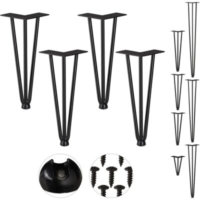 Relaxdays Haarpin Beine - 4er Set, 30 cm, Schwarz - Möbel DIY Relaxdays Haarpin Beine - 4er Set, 30 cm, Schwarz - Möbel DIY