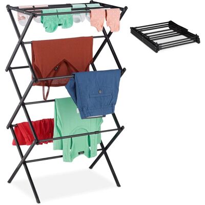 Relaxdays - Vertical Airer 11-6 - Black - Drying Rack Relaxdays - Vertical Airer 11-6 - Black - Drying Rack