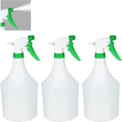 Relaxdays Set med 3 Sprayflaskor - 1L, Justerbara Relaxdays Set med 3 Sprayflaskor - 1L, Justerbara