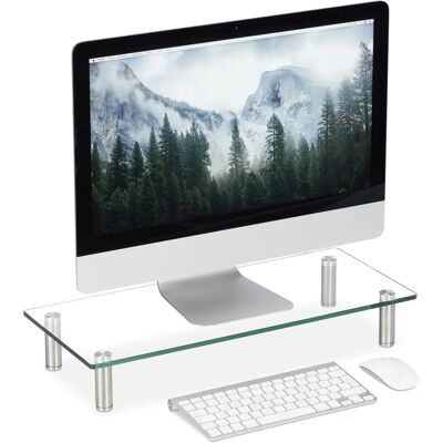 RELAXDAYS Monitorständer, Verstellbar, Transparent - Monitorhalterung RELAXDAYS Monitorständer, Verstellbar, Transparent - Monitorhalterung