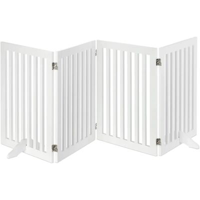 Relaxdays Kinder- und Haustier-Sicherheitsgitter - Verstellbar, Klappbar, MDF Weiß Relaxdays Kinder- und Haustier-Sicherheitsgitter - Verstellbar, Klappbar, MDF Weiß