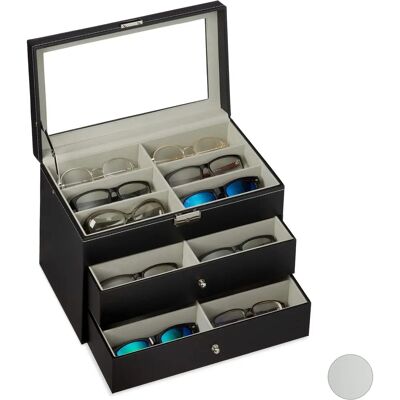 Relaxdays Eyewear Organizer - Holds 18 Glasses - Elegant Display Relaxdays Eyewear Organizer - Holds 18 Glasses - Elegant Display