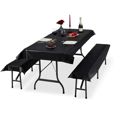 Relaxdays Tent Cover Set - Reusable Table and Bench Protectors Relaxdays Tent Cover Set - Reusable Table and Bench Protectors