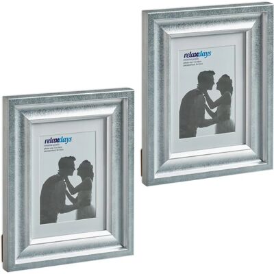 Relaxdays - Set 2 Photo Frames, 13x18 cm, Vintage Design - Photo Frames Relaxdays - Set 2 Photo Frames, 13x18 cm, Vintage Design - Photo Frames