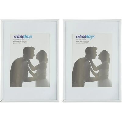 Relaxdays Bilderrahmen-Set - A4, 15x20 cm, Weiß Relaxdays Bilderrahmen-Set - A4, 15x20 cm, Weiß