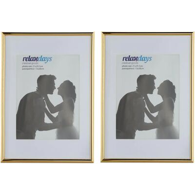 RELAXDAYS Set aus 2 Bilderrahmen - 20x30 cm, 15x20 cm - Gold RELAXDAYS Set aus 2 Bilderrahmen - 20x30 cm, 15x20 cm - Gold