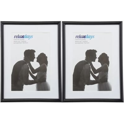 Relaxdays 2er Set Bilderrahmen 15x20cm - Unterstützt Horizontal & Vertikal Relaxdays 2er Set Bilderrahmen 15x20cm - Unterstützt Horizontal & Vertikal