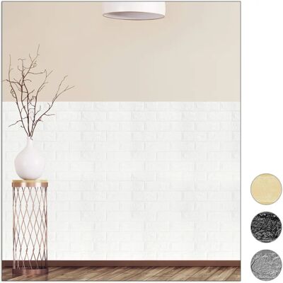 Relaxdays Vita 3D Steneffekt Väggpaneler, Sätt om 5 Relaxdays Vita 3D Steneffekt Väggpaneler, Sätt om 5