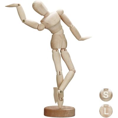 RELAXDAYS Träskissmannequin - 21,5cm naturligt stödmodell RELAXDAYS Träskissmannequin - 21,5cm naturligt stödmodell