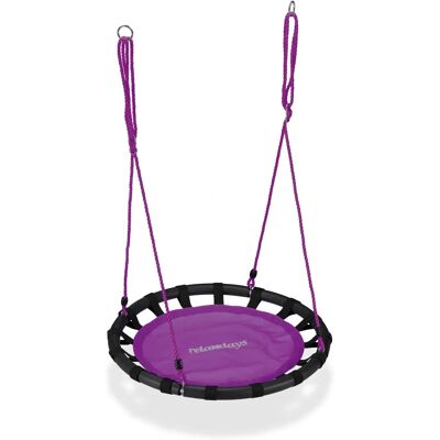 Relaxdays Balancelle de Jardin - Nid, Réglable, 80cm, 100kg - Publicité Relaxdays Balancelle de Jardin - Nid, Réglable, 80cm, 100kg - Publicité