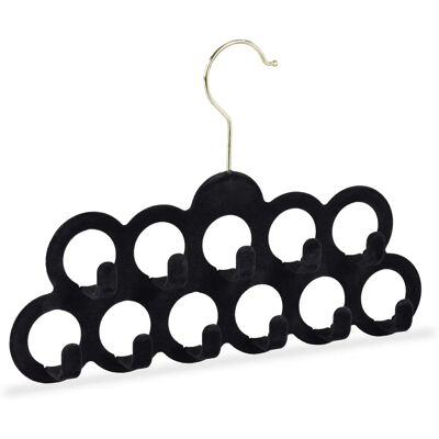 RELAXDAYS Percha Multipla - Organizador de accesorios de Terciopelo para pañuelos, cinturones, corbatas RELAXDAYS Percha Multipla - Organizador de accesorios de Terciopelo para pañuelos, cinturones, corbatas