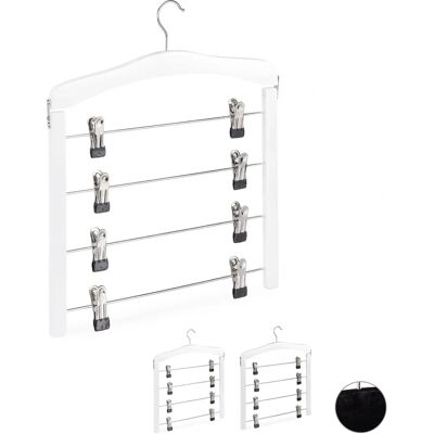 Relaxdays Wooden Multi Hangers - Space Saving, 3-Pack Relaxdays Wooden Multi Hangers - Space Saving, 3-Pack