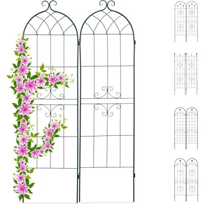 RELAXDAYS Gartenstützen-Set aus 2, Grün, 180x50cm RELAXDAYS Gartenstützen-Set aus 2, Grün, 180x50cm