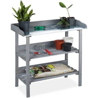 Relaxdays Hochbeet - Gartentisch - Outdoor-Arbeitsbank Relaxdays Hochbeet - Gartentisch - Outdoor-Arbeitsbank