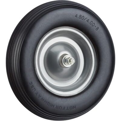 RELAXDAYS Wheel for Garden Cart - 4.80-8, Puncture-Proof, Black-Grey RELAXDAYS Wheel for Garden Cart - 4.80-8, Puncture-Proof, Black-Grey