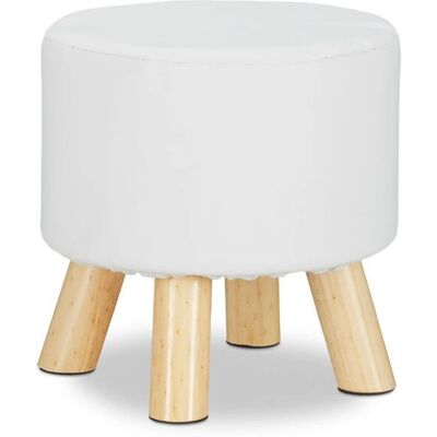 Relaxdays Castanho Claro e Branco Banco de Apoio - Banco de Apoio Relaxdays Castanho Claro e Branco Banco de Apoio - Banco de Apoio