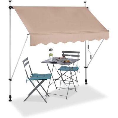 RELAXDAYS Ausziehbare Balkonmarkise 200cm - Markise RELAXDAYS Ausziehbare Balkonmarkise 200cm - Markise