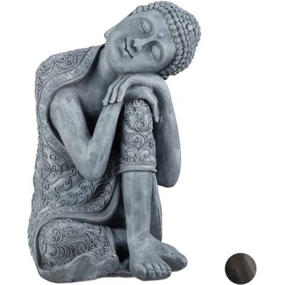 Statue de Bouddha relaxdays avec tête inclinée - Décoration de jardin - 60cm - Publicité Statue de Bouddha relaxdays avec tête inclinée - Décoration de jardin - 60cm - Publicité