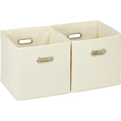 Relaxdays Aufbewahrungskörbe Set - 30cm Stoff Organizer Relaxdays Aufbewahrungskörbe Set - 30cm Stoff Organizer