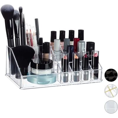 Relaxdays transparent makeup organizer with 4 drawers Relaxdays transparent makeup organizer with 4 drawers