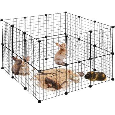 Relaxdays Cercado para Animais - Ajustável, 12/24 Painéis, para Pequenos Animais Relaxdays Cercado para Animais - Ajustável, 12/24 Painéis, para Pequenos Animais