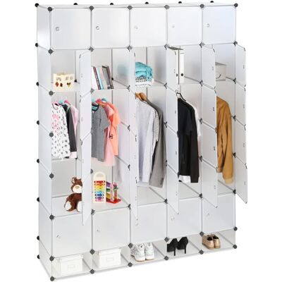 Relaxdays Transparenter XXL Kleiderschrank - 25 Fächer Relaxdays Transparenter XXL Kleiderschrank - 25 Fächer