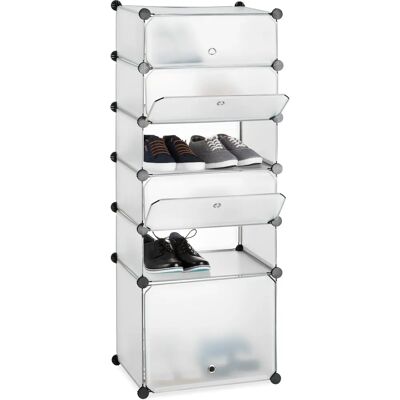 Relaxdays Scaffale Scarpe Modulabile con 6 Scomparti Relaxdays Scaffale Scarpe Modulabile con 6 Scomparti