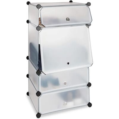 Relaxdays Skohyllor - 91x49x36.5cm - Transparent - Modulärt Förvaringssystem Relaxdays Skohyllor - 91x49x36.5cm - Transparent - Modulärt Förvaringssystem