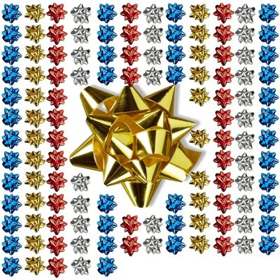Relaxdays Geschenkbänder-Set - 100 bunte selbstklebende Sterne Relaxdays Geschenkbänder-Set - 100 bunte selbstklebende Sterne