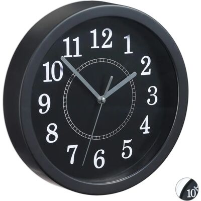 Relaxdays Black 20cm Classic Wall Clock - Wall Clock Relaxdays Black 20cm Classic Wall Clock - Wall Clock