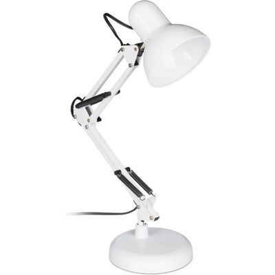 Relaxdays Retro Biurkowa Lampka - Regulowana, Elastyczna, Industrialny Styl Relaxdays Retro Biurkowa Lampka - Regulowana, Elastyczna, Industrialny Styl