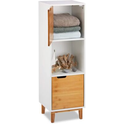 Relaxdays Étagère en Bambou Blanc Style Scandinave - 3 Tablettes - Publicité Relaxdays Étagère en Bambou Blanc Style Scandinave - 3 Tablettes - Publicité