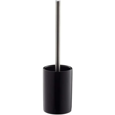 Zestaw akcesoriów WC z ceramiki - Okrągły uchwyt - 36x9,5cm - Czarny Zestaw akcesoriów WC z ceramiki - Okrągły uchwyt - 36x9,5cm - Czarny