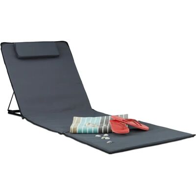 Relaxdays XXL strandmatraca párnával - Strand, Medence, Kert Relaxdays XXL strandmatraca párnával - Strand, Medence, Kert