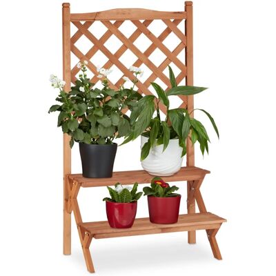 Relaxdays Pflanzständer - Zweistöckiges Holzregal für Pflanzen Relaxdays Pflanzständer - Zweistöckiges Holzregal für Pflanzen