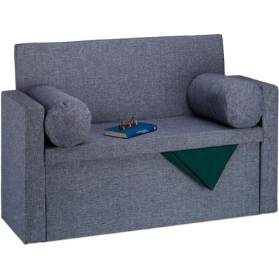 Relaxdays Aufbewahrungsbank - 75x115x47cm, Grau - Multifunktionales Sofa Relaxdays Aufbewahrungsbank - 75x115x47cm, Grau - Multifunktionales Sofa