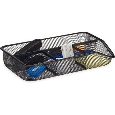 Organizer da Scrivania Relaxdays - 4 Scomparti, Metallo Organizer da Scrivania Relaxdays - 4 Scomparti, Metallo