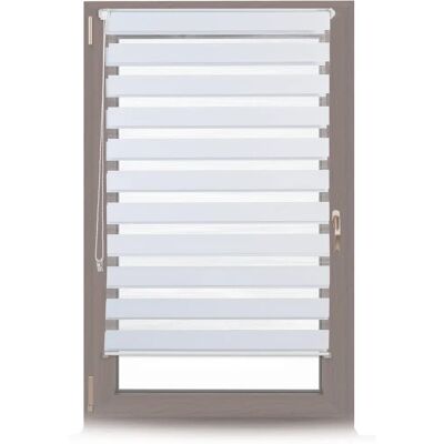 Relaxdays White Double-Fixed Window Blind - 81x156 cm Relaxdays White Double-Fixed Window Blind - 81x156 cm