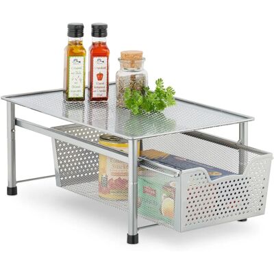 RELAXDAYS - Gewürzregal mit Schublade - 19x28x42,5 cm RELAXDAYS - Gewürzregal mit Schublade - 19x28x42,5 cm