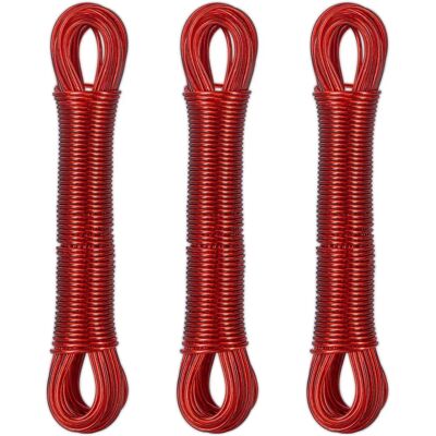Relaxdays Clothesline Set 3, 20m - Clothesline - Steel & PVC Relaxdays Clothesline Set 3, 20m - Clothesline - Steel & PVC