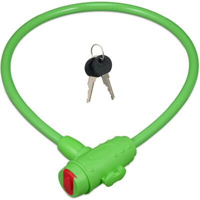 RELAXDAYS Fietsslot Kindvriendelijk, 70cm, Groen RELAXDAYS Fietsslot Kindvriendelijk, 70cm, Groen