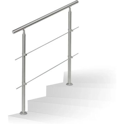 Relaxdays Edelstahl Treppengeländer 1,5 m - Innen/Außen Relaxdays Edelstahl Treppengeländer 1,5 m - Innen/Außen