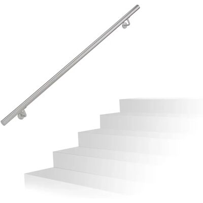Relaxdays Edelstahlhandlauf 150cm - Innen & Außen Relaxdays Edelstahlhandlauf 150cm - Innen & Außen