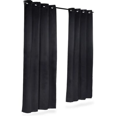 Relaxdays Sada Zatemňovacích Záclon - 245x135 cm, Polyester, 2 ks Relaxdays Sada Zatemňovacích Záclon - 245x135 cm, Polyester, 2 ks