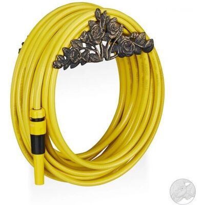Relaxdays Wandmontierter Schlauchaufroller - Dekorativer Gartenschlauchhalter - Gusseisen - 20m Relaxdays Wandmontierter Schlauchaufroller - Dekorativer Gartenschlauchhalter - Gusseisen - 20m