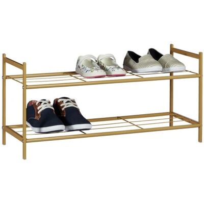 Organisateur de chaussures Relaxdays - Ouvert Marron - Pour 6 paires Organisateur de chaussures Relaxdays - Ouvert Marron - Pour 6 paires