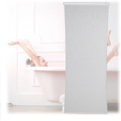 Relaxdays Weiße Roll-up Duschvorhang - Bad & Dusche Relaxdays Weiße Roll-up Duschvorhang - Bad & Dusche