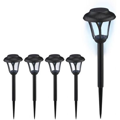Relaxdays Garten Solarleuchten Set - 5 LED Außenleuchten Relaxdays Garten Solarleuchten Set - 5 LED Außenleuchten