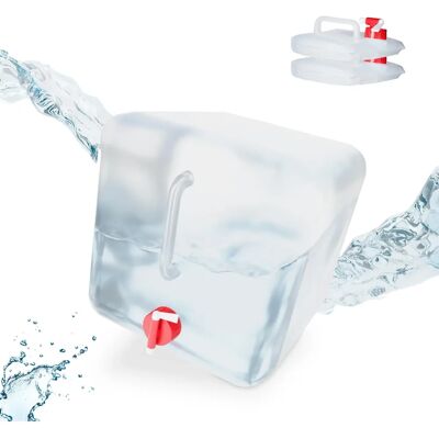 Relaxdays Foldable Water Containers Set of 3 - 20L - Camping & Festival Relaxdays Foldable Water Containers Set of 3 - 20L - Camping & Festival