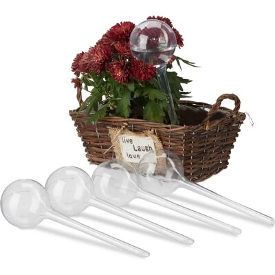 Relaxdays Bewatering Globes - Set van 5, 28x8cm, 250ml Relaxdays Bewatering Globes - Set van 5, 28x8cm, 250ml